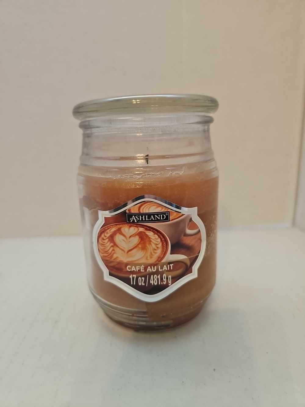 Ashland Café Au Lait Scented Jar Candle - Warm Brown